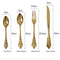304 Stainless Steel Western Estilo Dorado Tableware Dorado 24 Piezas