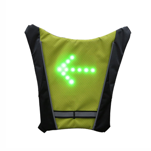 Mochila Chaleco Reflectante Recargable con Luz LED y Control Remoto para Ciclismo - Image 6
