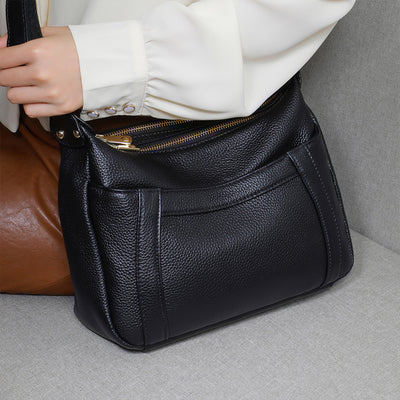 Bolso de Cuero Genuino de Gran Capacidad - Bolsa Madre Tipo Hombro - Image 3