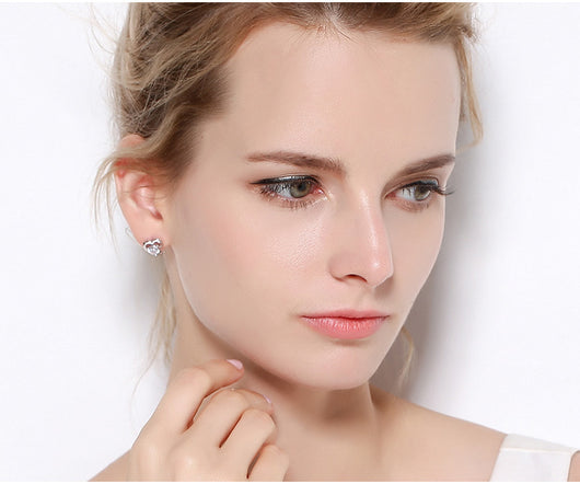 Aretes de Corazón con Zircón - Image 14