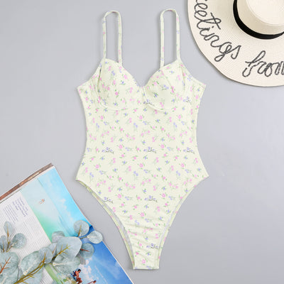 Traje de Baño Enterizo con Aro Estampado Floral - Image 5