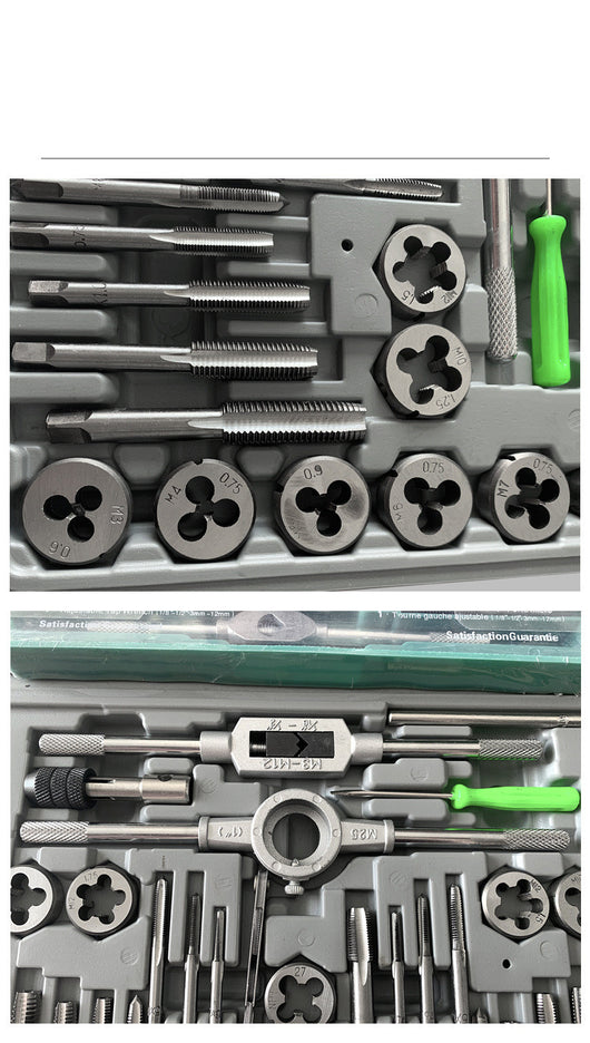 Juego de 12 Piezas para Roscado Manual - Llave Extractora y Terraja - Image 3