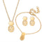 Hollow Pineapple Stud Earrings Set Dorado