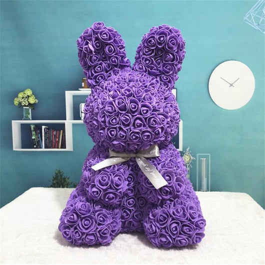 Conejo de Rosas Eternas 45cm - Regalo Romántico para San Valentín, Bodas y Celebraciones - Image 2