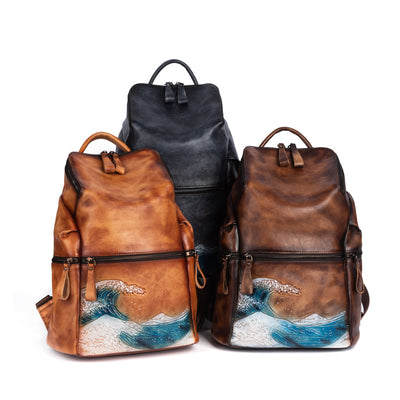 Mochila para Mujer de Gran Capacidad con Diseño Retro Degradado - Image 2