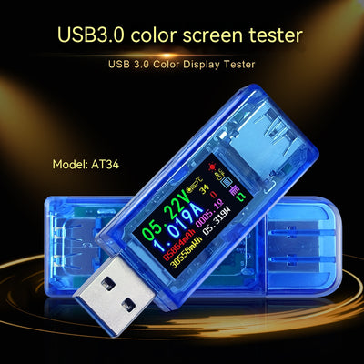 Voltímetro Digital USB con Detector de Carga