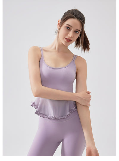 Top Deportivo Yoga con Encaje Espalda Descubierta - Tela Respirable Fanxin Air Sense - Image 22