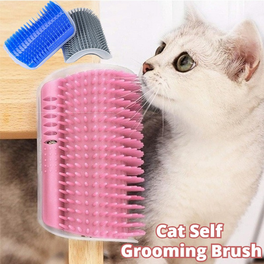 Cepillo Autolimpiante para Gatos - Dispositivo Masajeador de Pared
