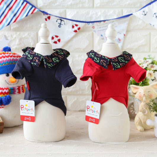 Chaleco de Bolsillo con Ancla para Perros - Ropa de Dos Patas