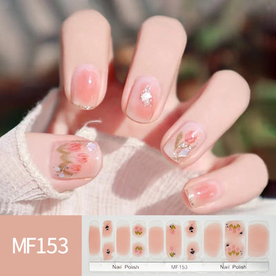 Pegatinas de Uñas Tulipanes Pintados a Mano - Image 37