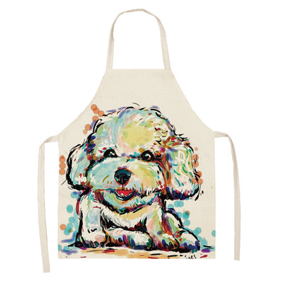 Delantal Dacron Estampado Serie Animales Perro - Image 14