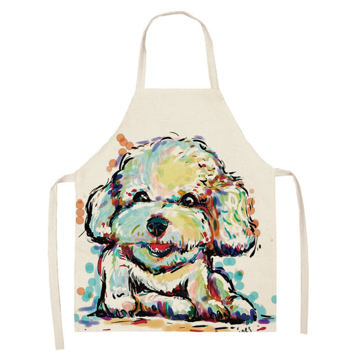 Delantal Dacron Estampado Serie Animales Perro - Image 14