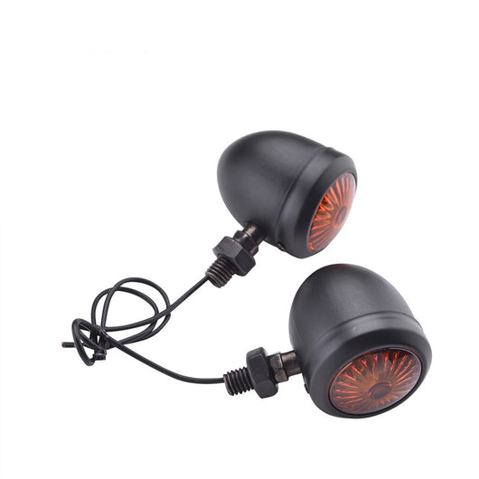 Direccionales Retro de Metal para Moto Custom - Image 10