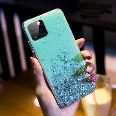 Funda Transparente de Epoxi con Estrellas y Brillo Degradado para Teléfono - Image 8
