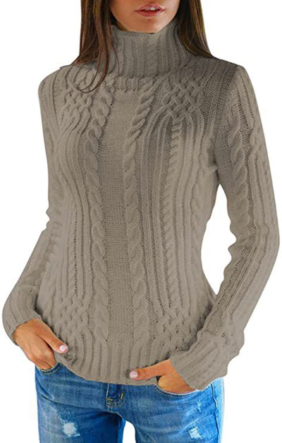 Suéter Ajustado de Cuello Alto para Mujer - Diseño Elegante y Versátil - Image 20