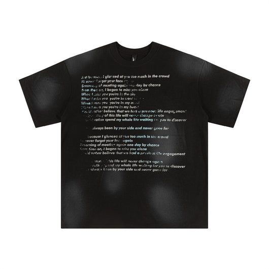 Camiseta de Algodón con Estampado de Letras para Hombre - Image 5