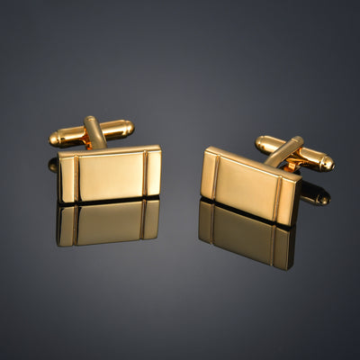 Gemelos Dorados con Iniciales y Hoja de Arce para Hombre - Image 14