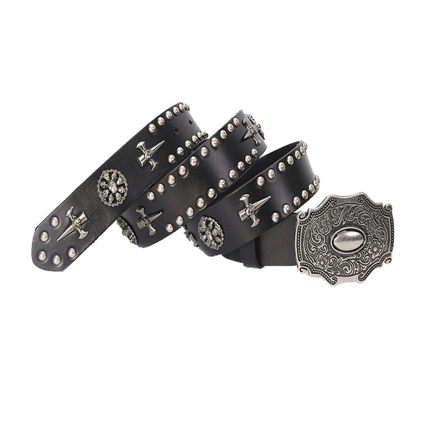 Cinturón Hip Hop con Hebilla Cráneo para Hombre - Estilo Personalidad - Image 10