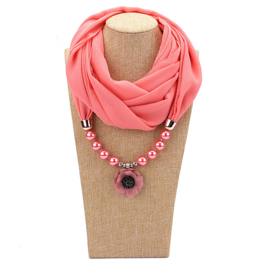 Collar Pañuelo de Gasa de Perlas - Image 11