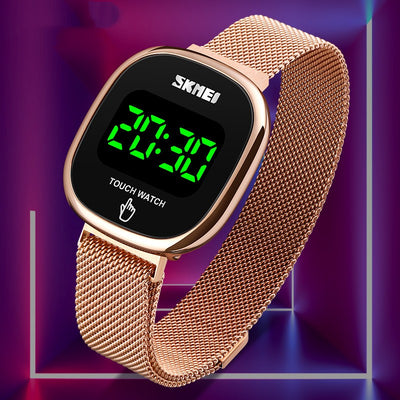 Reloj Magnético Luminiscente con Malla Trendy Coreano - Image 3