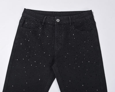 Jeans Casual Holgados con Tachuelas y Lavado Diamante - Image 3