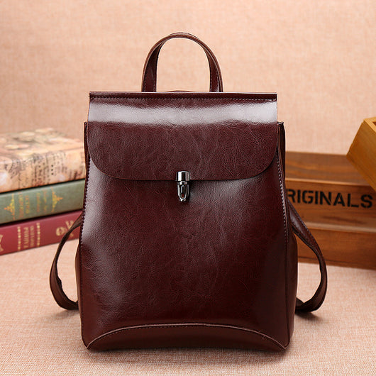 Mochila de Viaje Vintage en Cuero con Gran Capacidad - Image 6