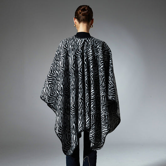 Chal Zebra Cálido de Largo Medio para Invierno - Image 3