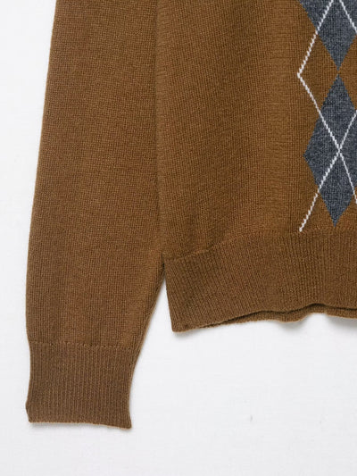Polo Jacquard Diamante Otoño con Cuello Clásico - Image 14
