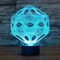 Lámpara LED 3D Táctil 7 Colores - Iluminación Inteligente para Ambiente