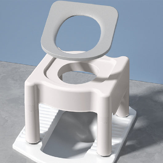 Asiento de Inodoro Plegable para Embarazadas - Marco de Soporte Seguro