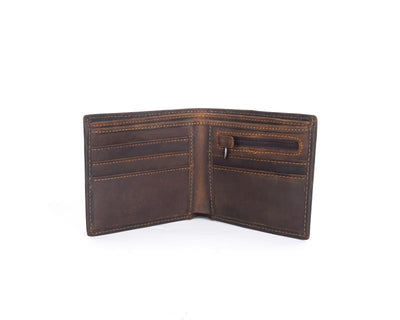 Cartera de Cuero Vacuno Primera Capa Horizontal Plateada - Image 12