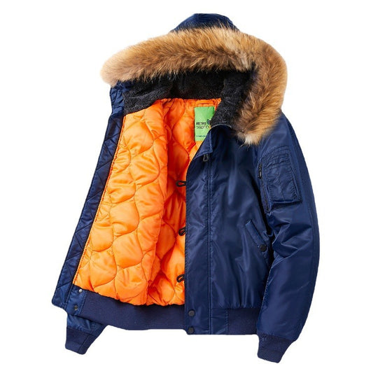 Abrigo Bomber con Cuello de Piel Desmontable - Talla Grande - Image 4