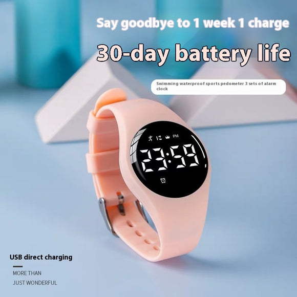Reloj Deportivo Despertador Vibración Impermeable para Estudiantes