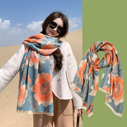 Bufanda de Cashmira Artificial Yunnan - Elegancia y Calidez para Mujer - Image 3