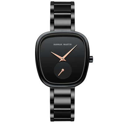 Reloj Cuarzo Acero Inoxidable Milano Malla Mujer Diseño Tonneau - Image 6