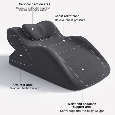 Almohada Ergonómica para Dormir Boca Abajo - Soporte Versátil para Leer y Usar el Teléfono - Image 11