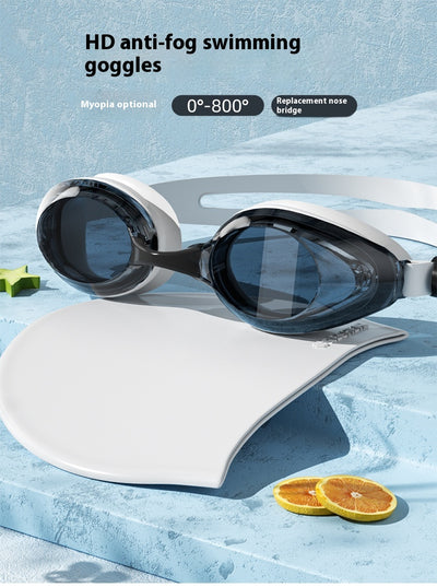 Gafas de Natación HD Anti-Empaño con Gorro - Marco Grande Impermeable - Image 21