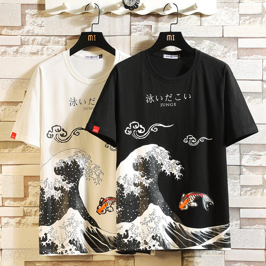 Camiseta Estampada Casual de Talla Grande para Hombre - Image 3