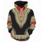 Sudaderas Hoodie Hombre Estampado 3D Diseño Africano Tradicional