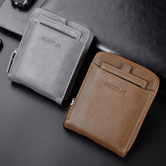 Billetera Retro Multitarjeta con Cierre