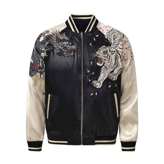 Chaqueta Universitaria Dragon y Tigre de las Cuatro Bestias Divinas - Image 5