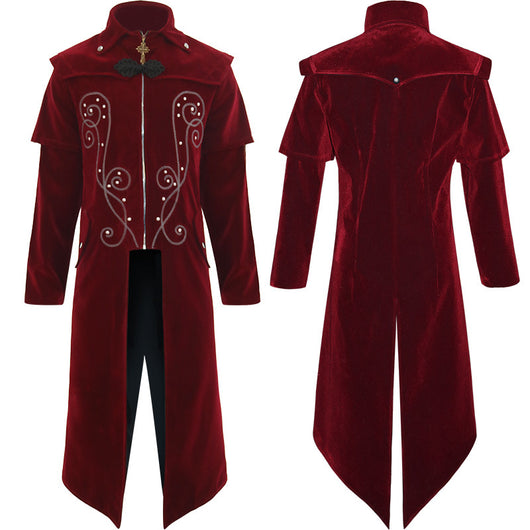 Chaqueta Gótica Retro de Cuello Alto - Estilo Halloween Otoño Invierno - Image 5