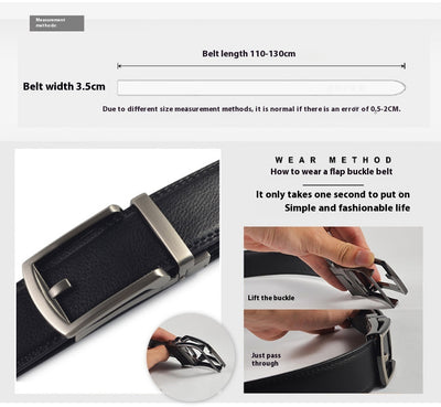 Cinturón Automático de Aleación Anti-deslizamiento para Hombre - Image 20