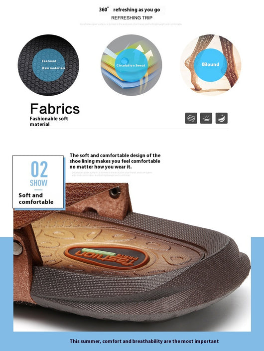 Sandalias Grandes para Hombre - Zapatos de Playa Transpirables Antideslizantes - Image 12
