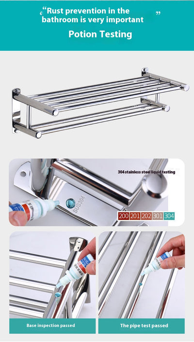 Toallero de Acero Inoxidable 304 Portátil para Baño - Image 19