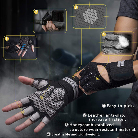 Guantes Deportivos de Medio Dedo para Hombre y Mujer - Image 12