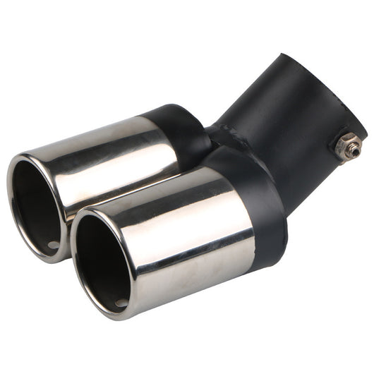 Tubo de Escape Doble Silenciador Universal Acero Inoxidable para Automóviles - Image 7