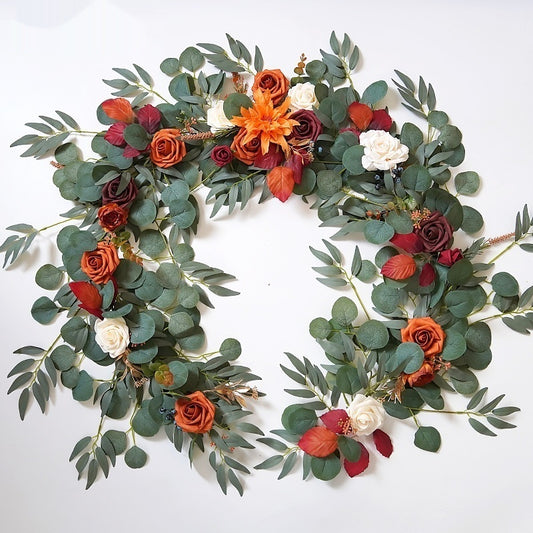 Arreglo Floral de Ratán Rosa para Decoración de Hoteles
