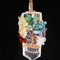 Crystal Column Tree Of Life Winding Pendant Necklace Clear