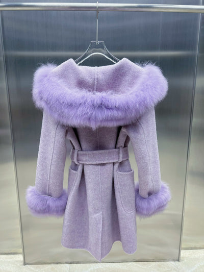 Abrigo de Invierno para Mujer en Lana de Oveja con Corte Ajustado - Image 17